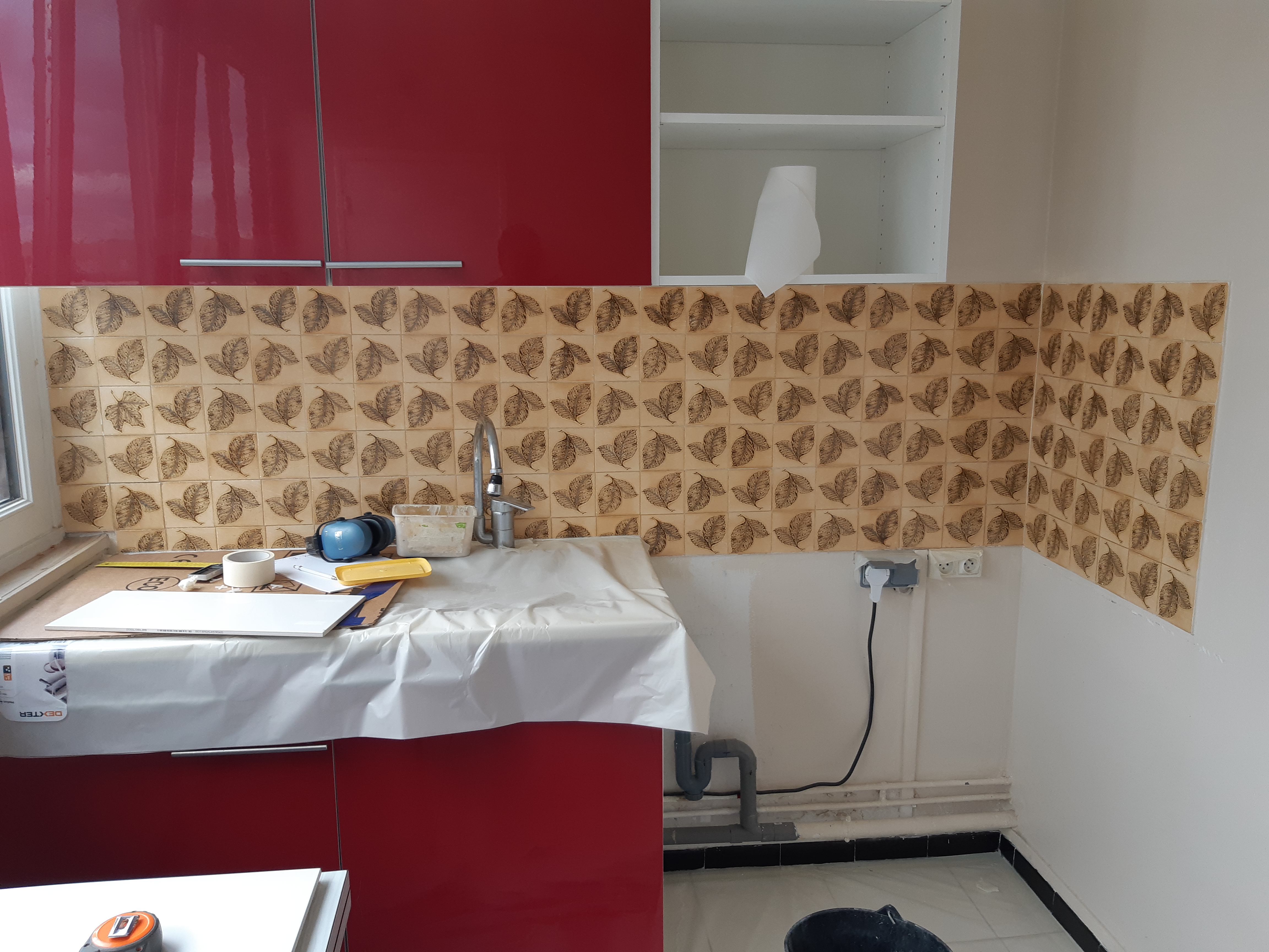 Avant Faïence salle de bain