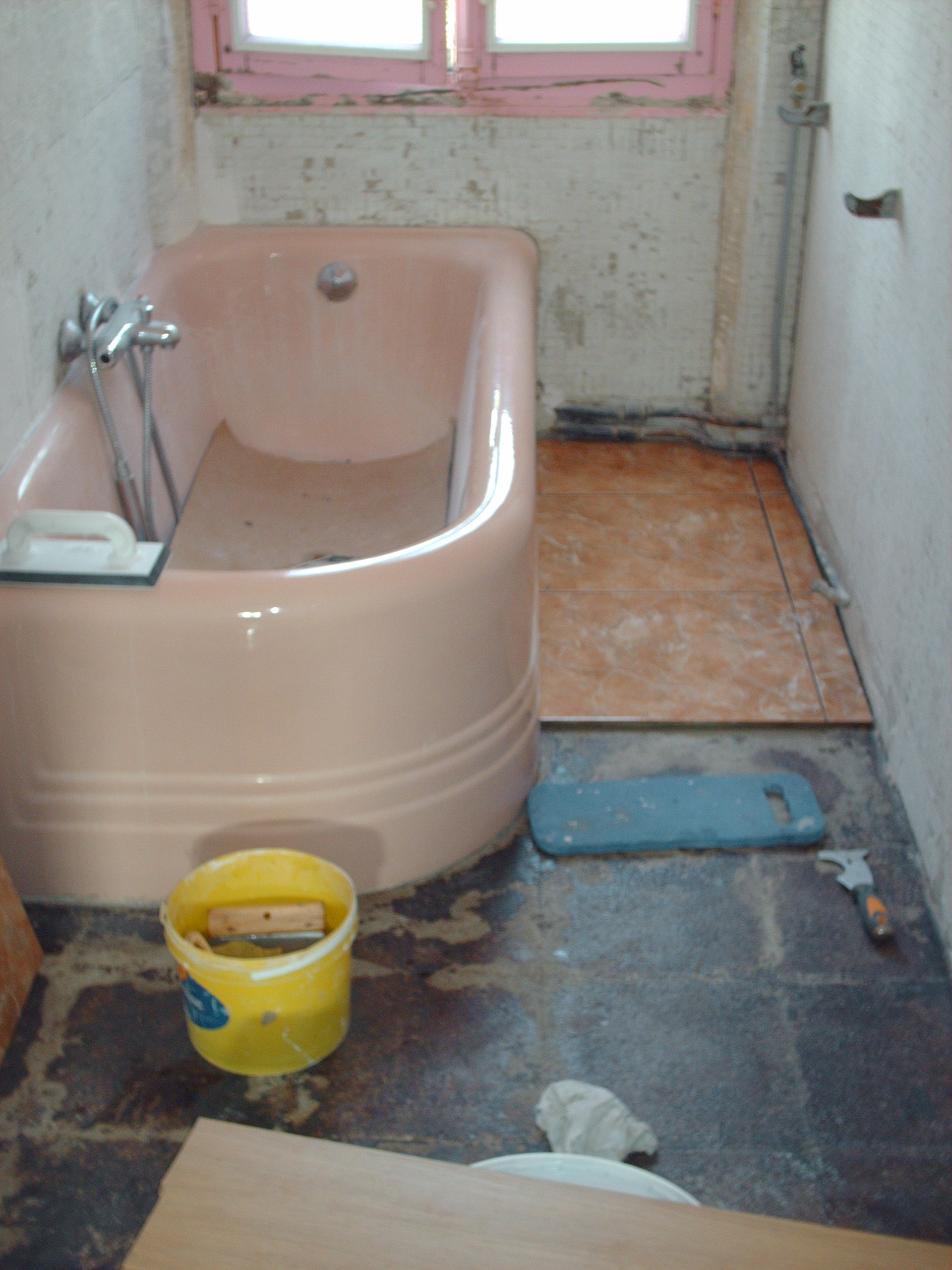 Avant Faïence salle de bain