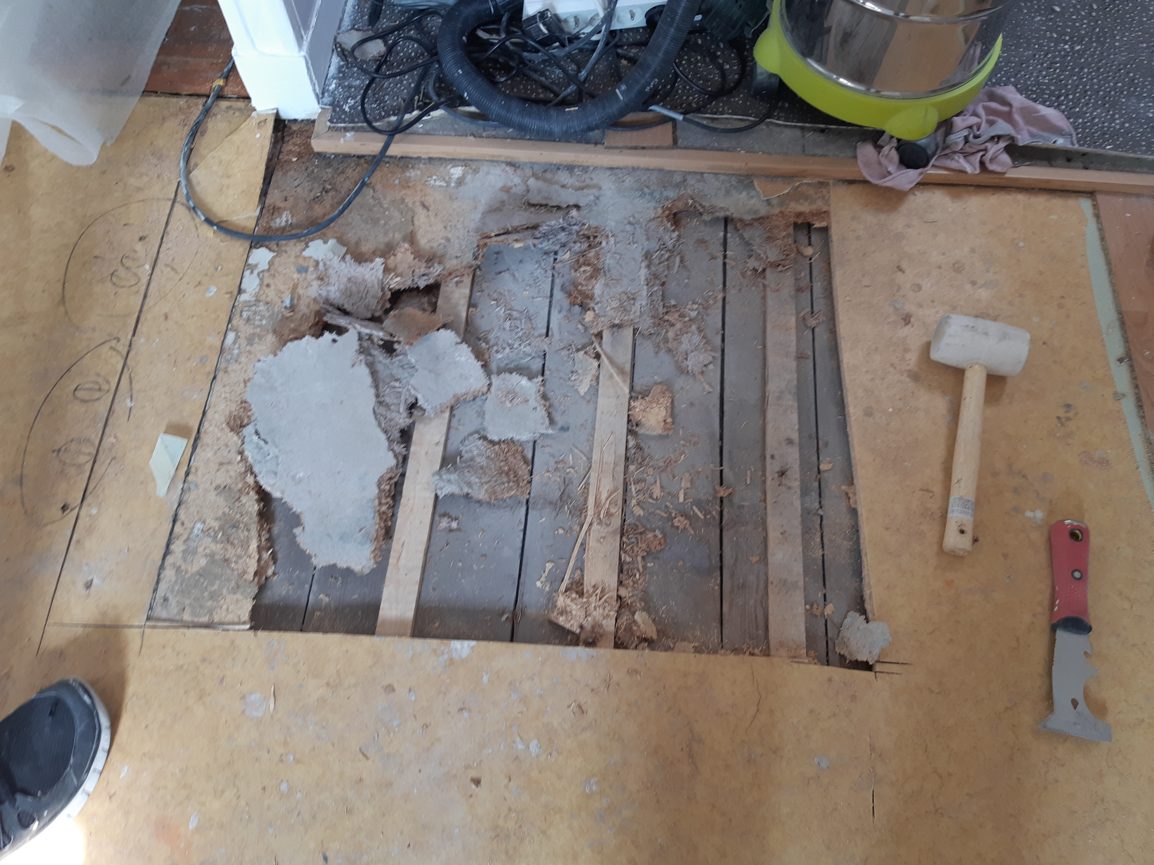 Avant Rénovation post-sinistre